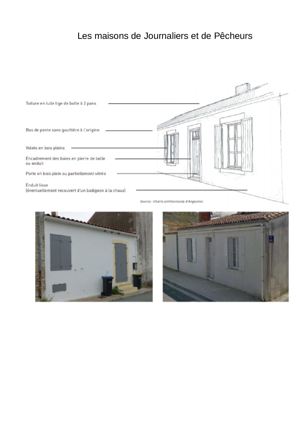 MAISONS de Journaliers et de Pêcherus Charente-Maritime Chatelaillon-Plage La Rochelle suite