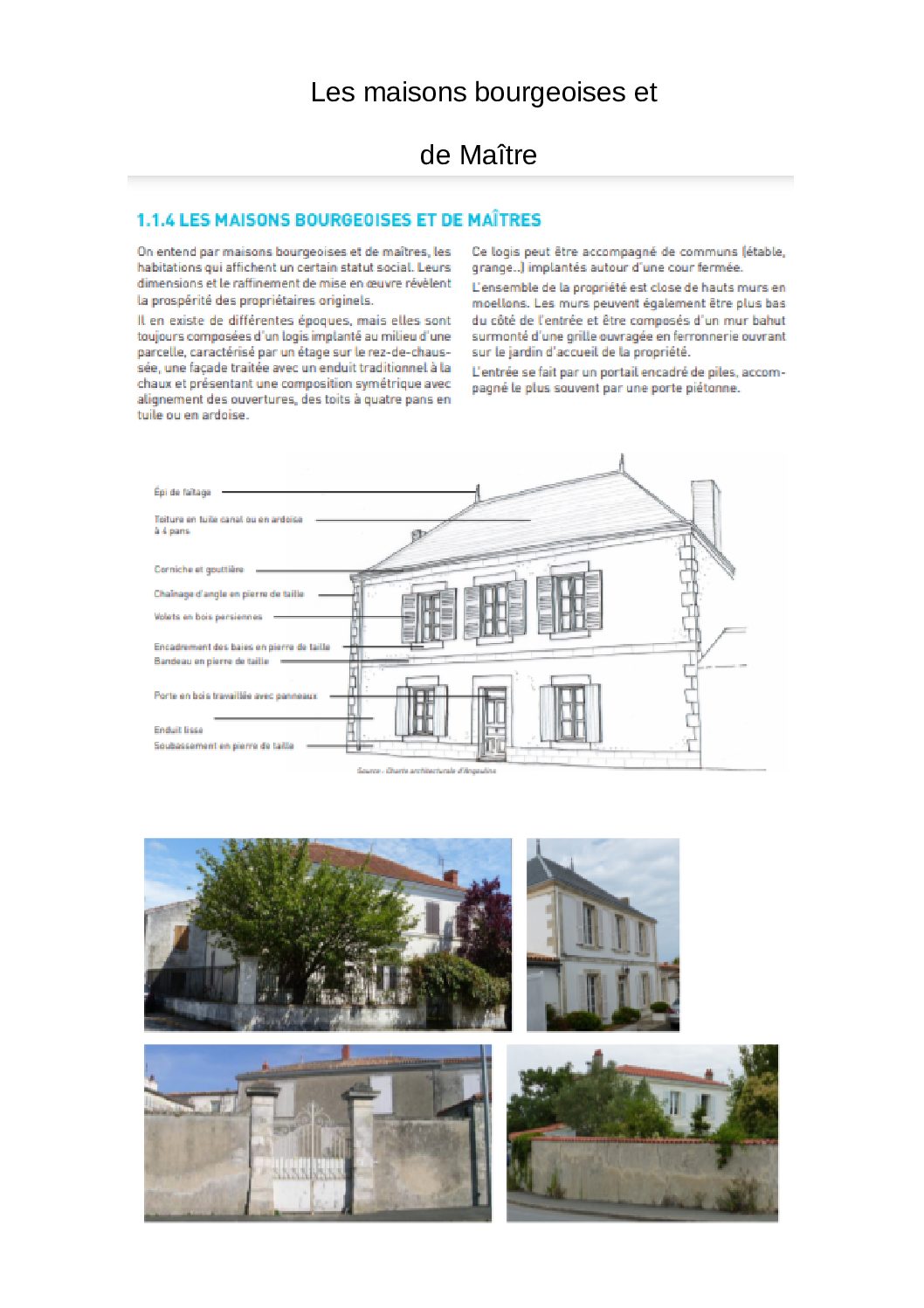 Maisons bourgeoises et de Maître Charente-Maritime La Rochelle Chatelaillon-Plage