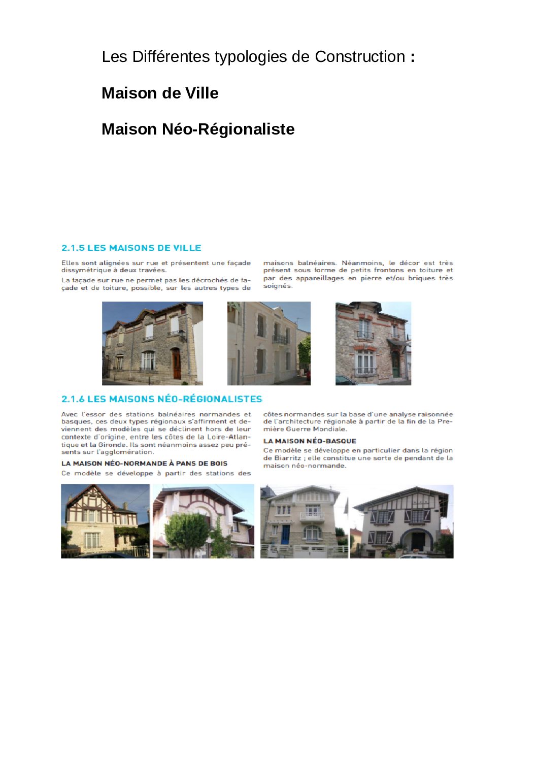 Maisons de ville régionale CHARENTE-MARITIME LA ROCHELLE CHATELAILLON-PLAGE